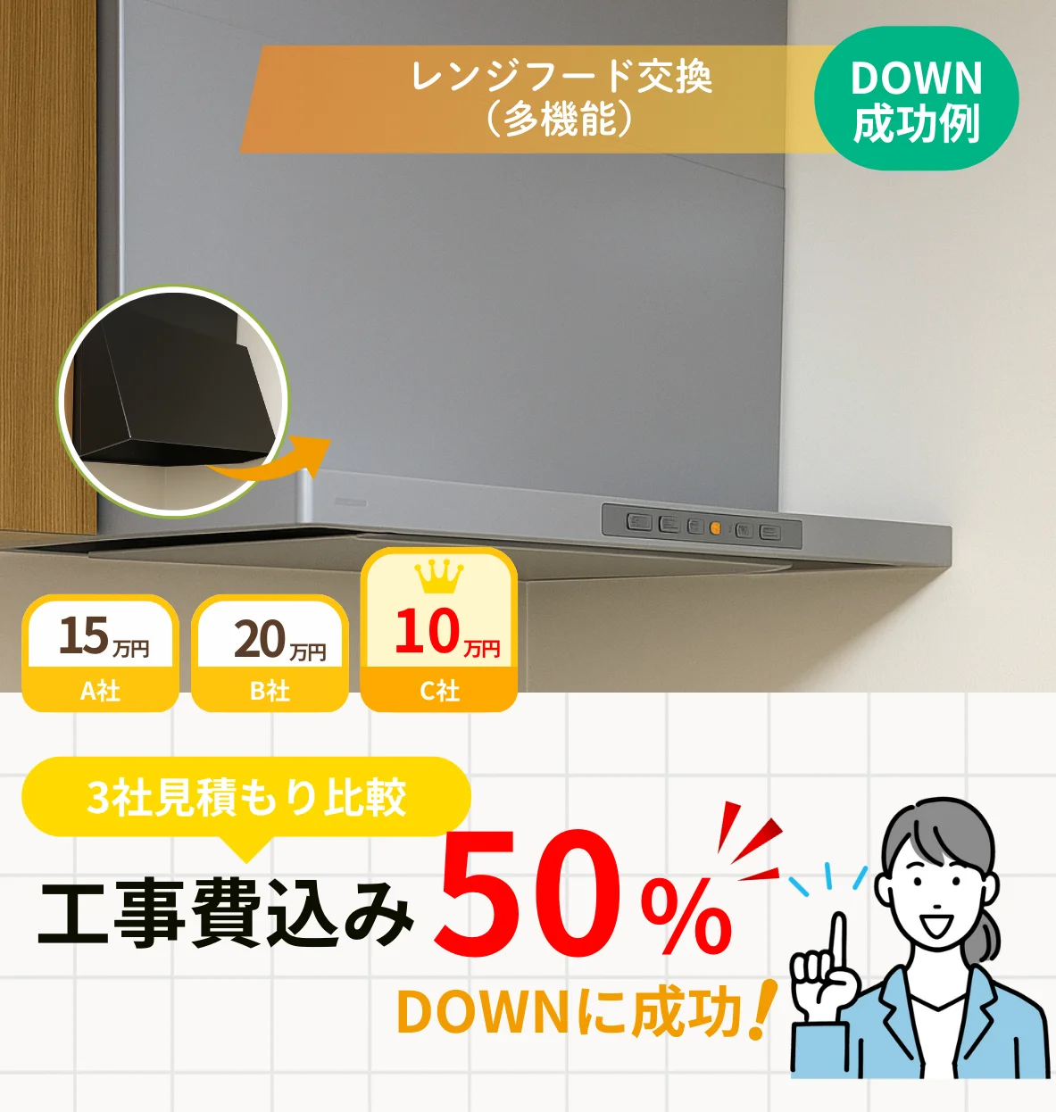 レンジフード交換（多機能）
